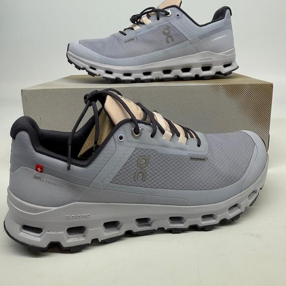 On Cloudvista Waterproof Women’s Trail Running Shoes Grey Size 8.5 – New - Picture 1 of 6